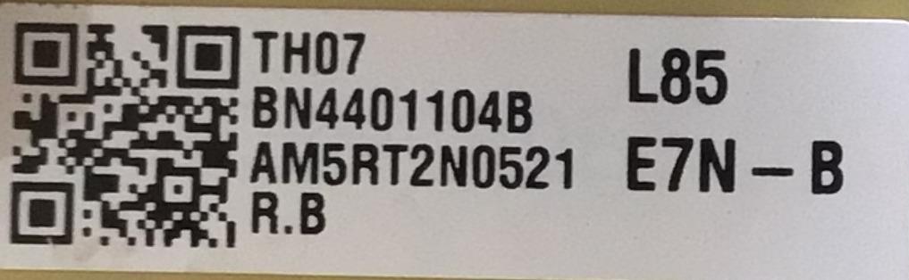 FUENTE PARA TV SAMSUNG / NUMERO DE PARTE BN44-01104B / L85E7N_BHS / BN4401104B / PANEL CY-QB085HGNV1H / MODELO QN85Q60BAFXZA DA01 - Imagen 2